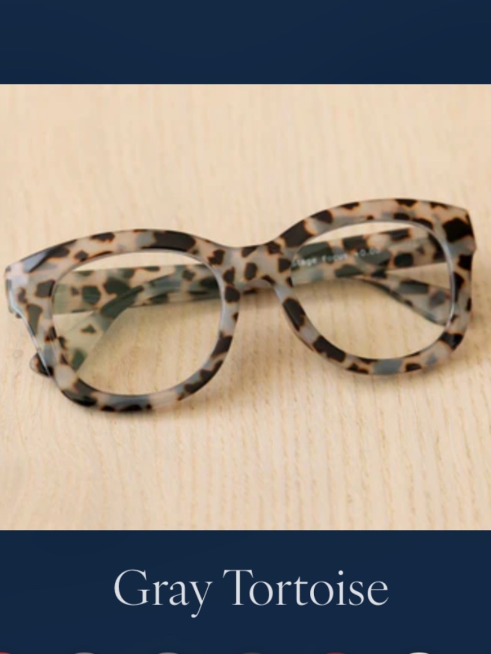 Peepers Center Stage progressive readers, gray tortoise, 1.00, NWT!